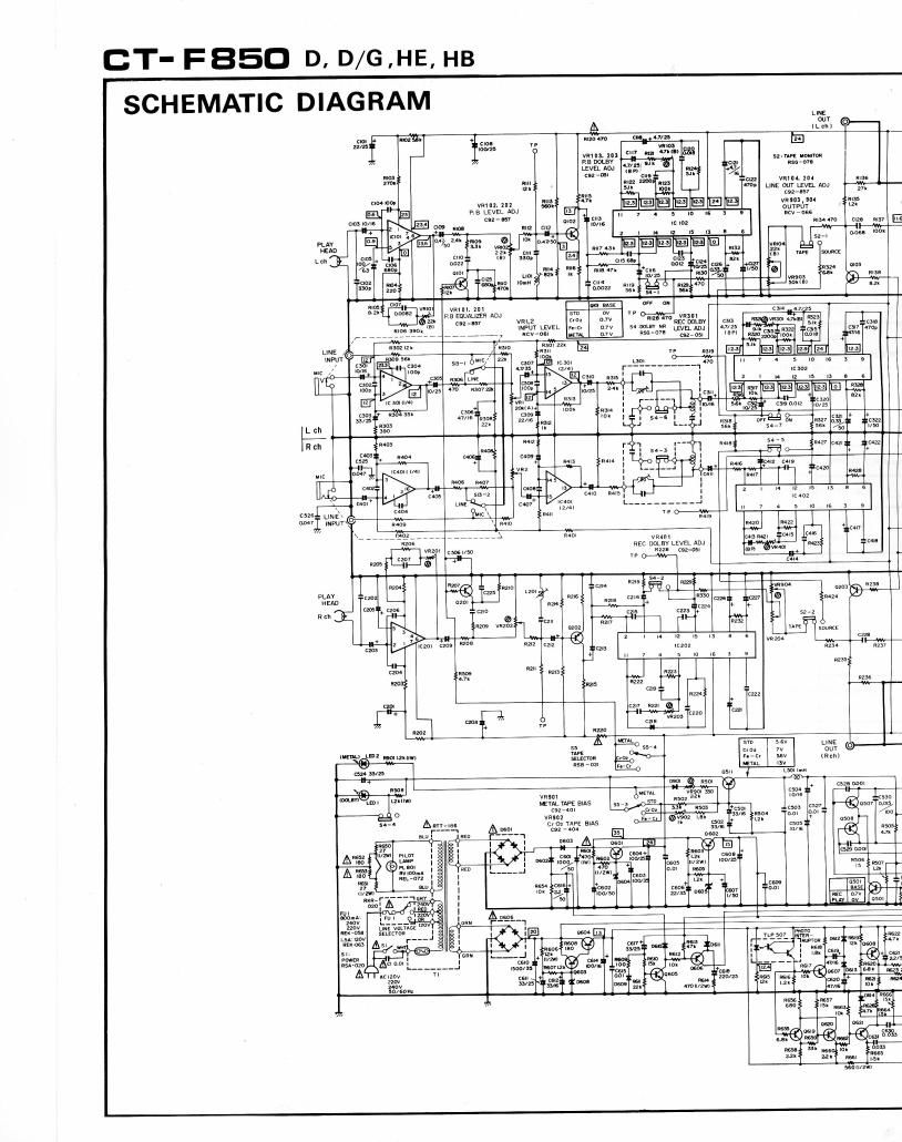 pioneer ctf 850 schematic