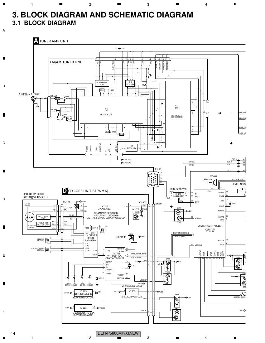 pioneer dehp 5630 mp schematic