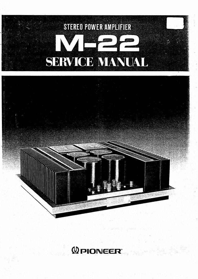 pioneer m 22 service manual