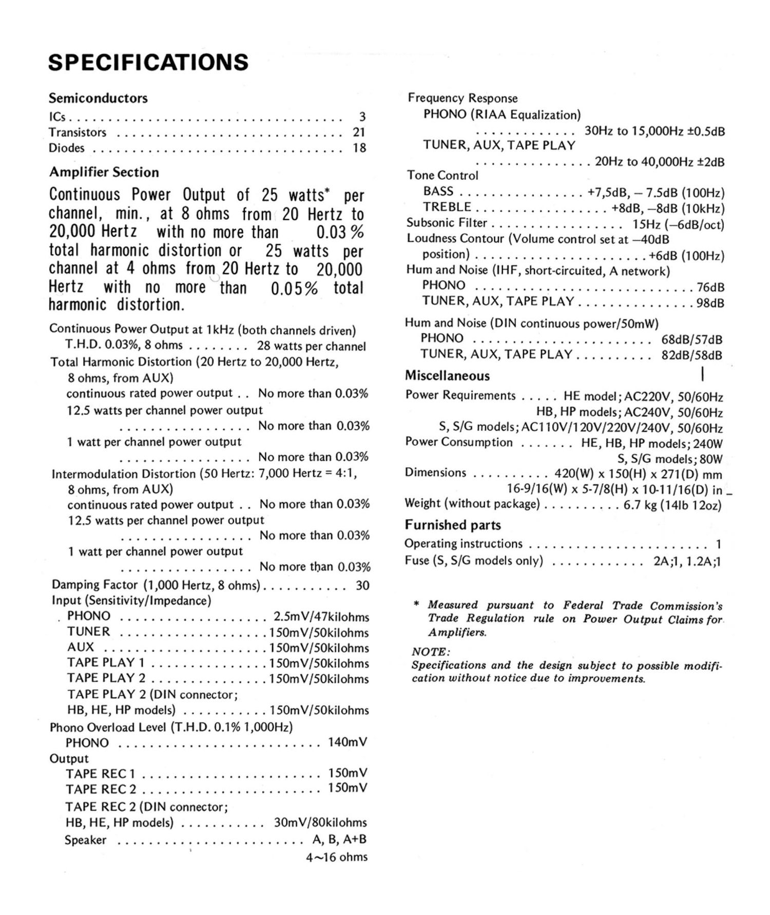 pioneer sa 508 brochure