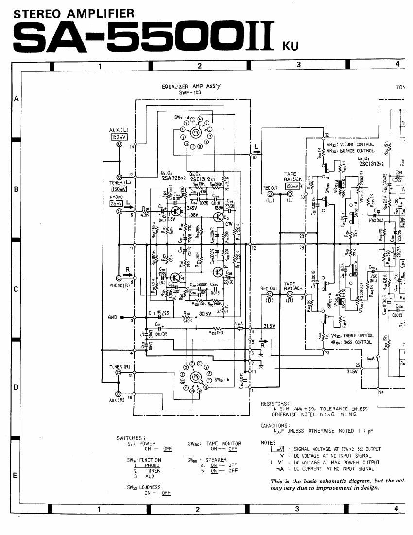 pioneer sa 5500 mk2 schematic