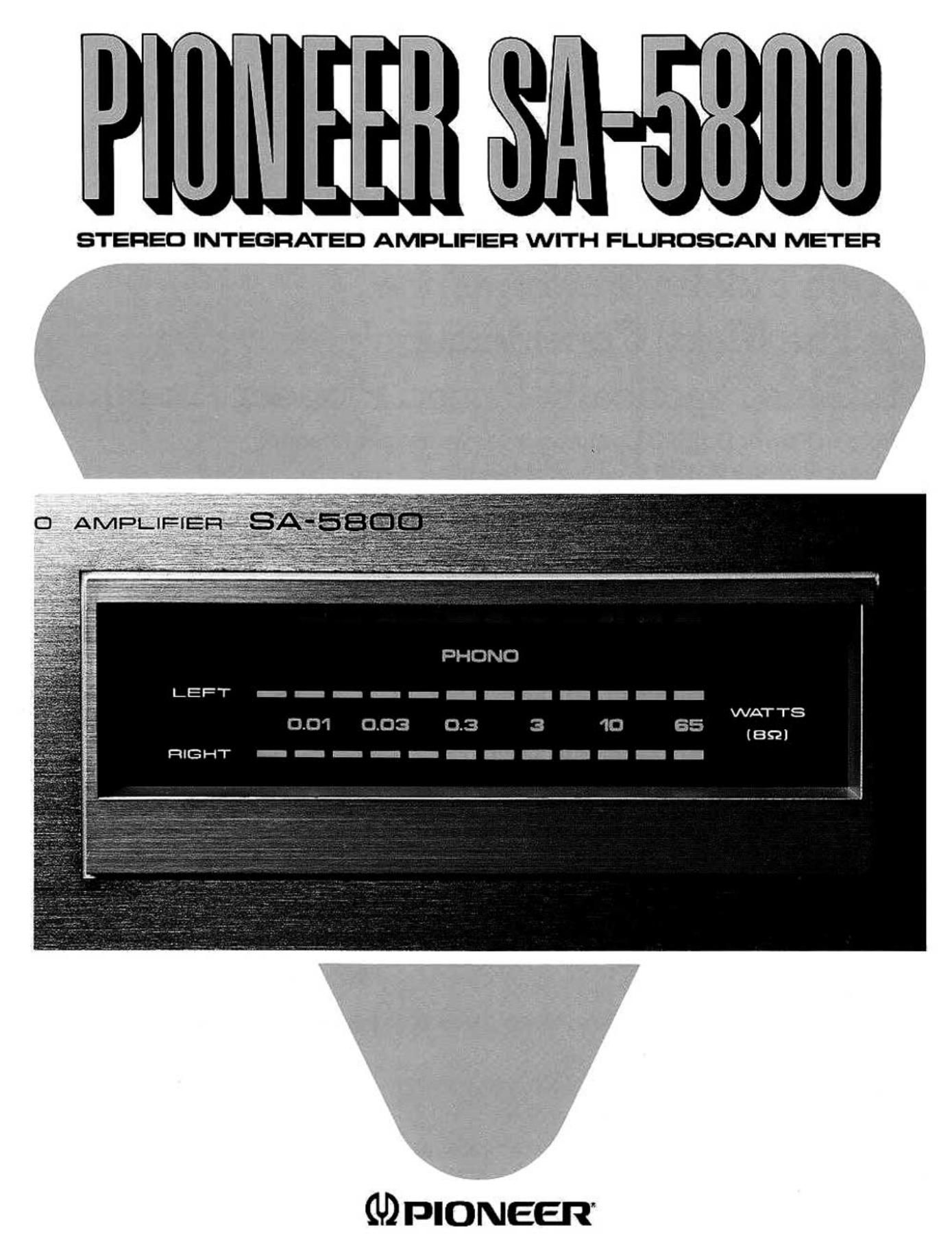 pioneer sa 5800 brochure