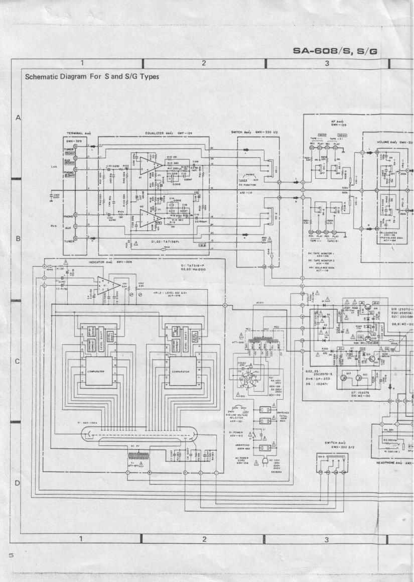 pioneer sa 608 schematic