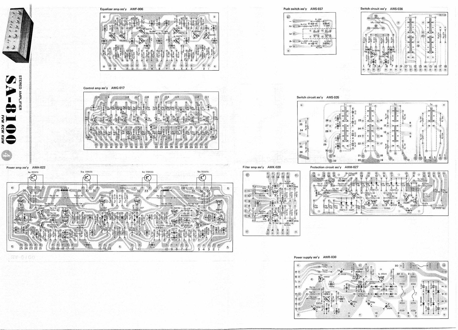 pioneer sa 8100 schematic