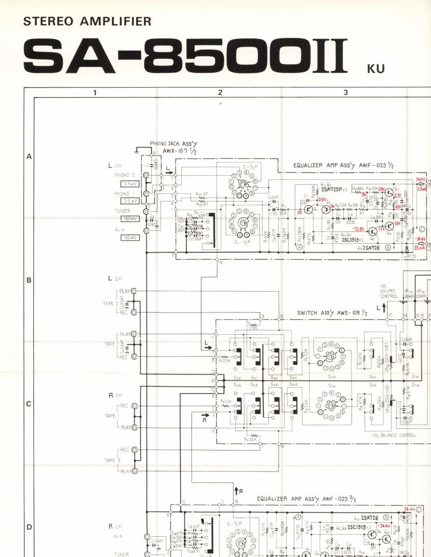 pioneer sa 8500 mk2 schematic