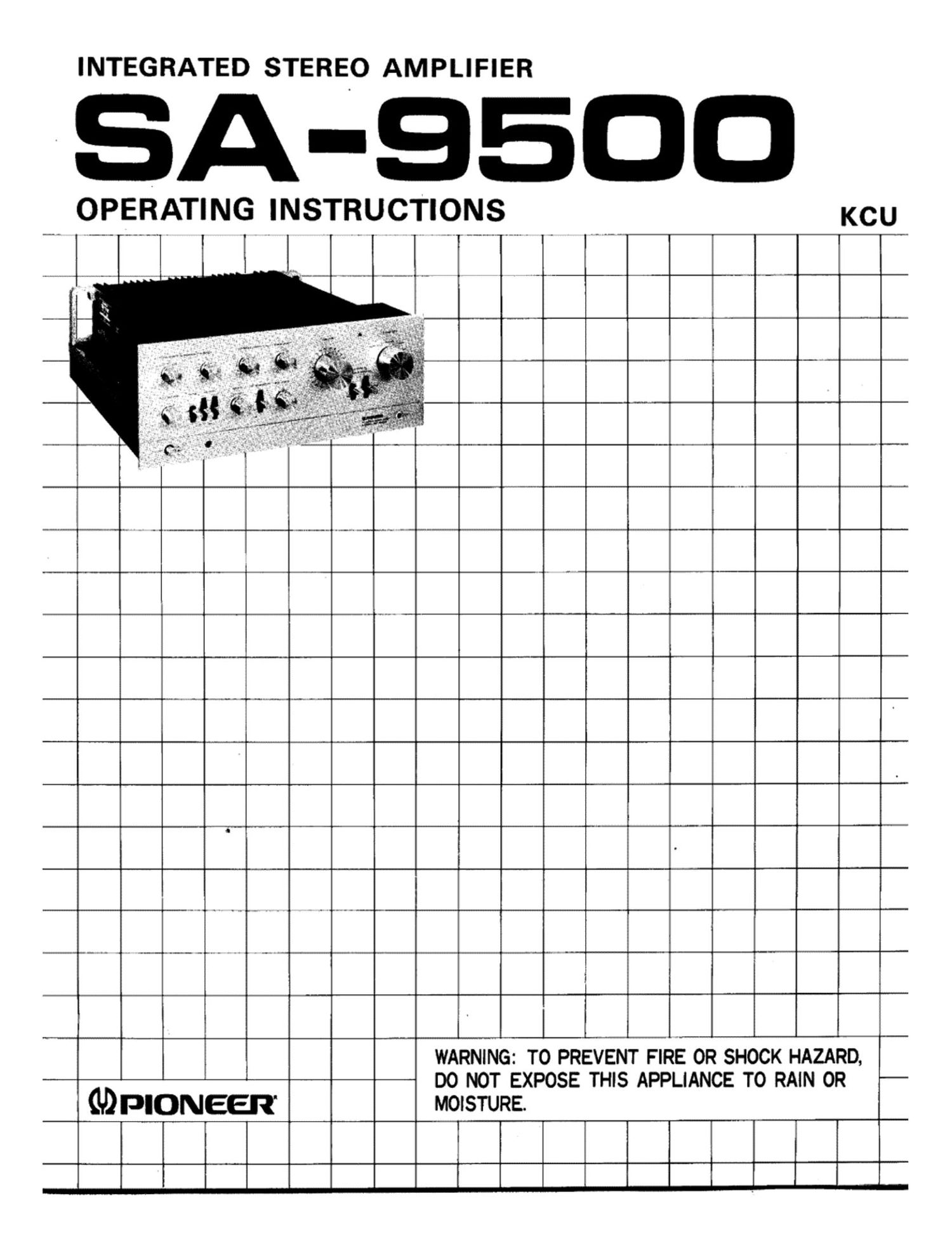 pioneer sa 9500 owners manual