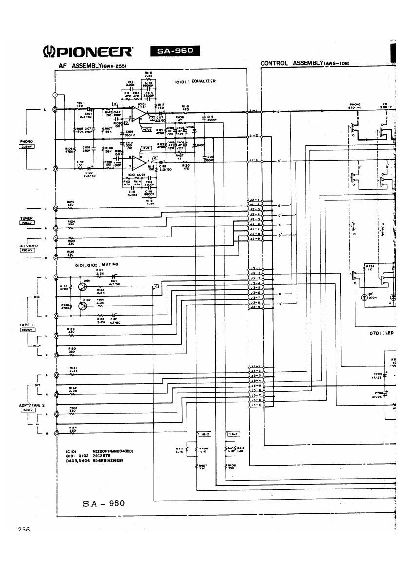 pioneer sa 960 schematic