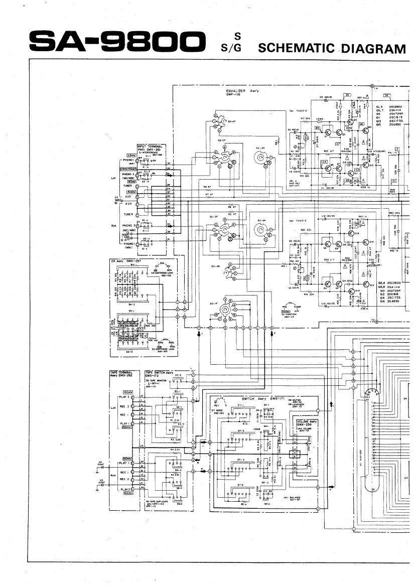 pioneer sa 9800 schematic