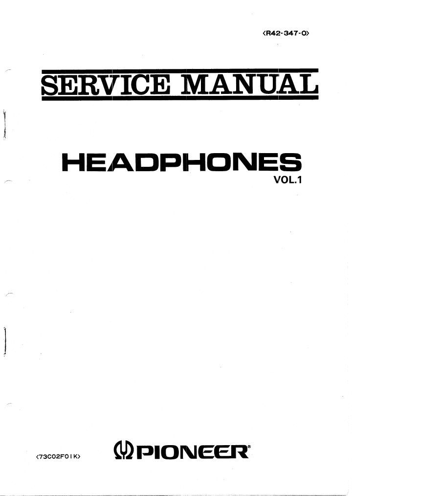 pioneer se 20 service manual