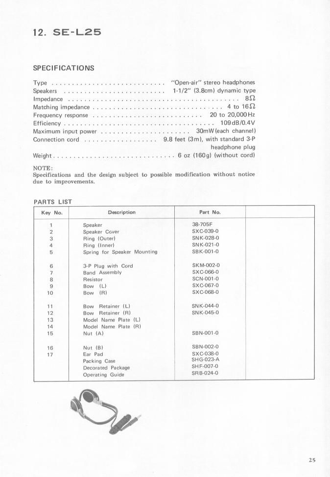 pioneer sel 25 service manual