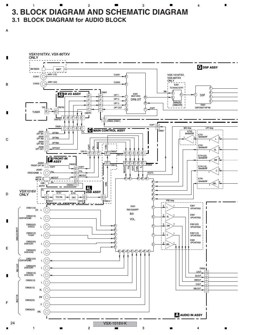 pioneer vsx 1016 v schematic