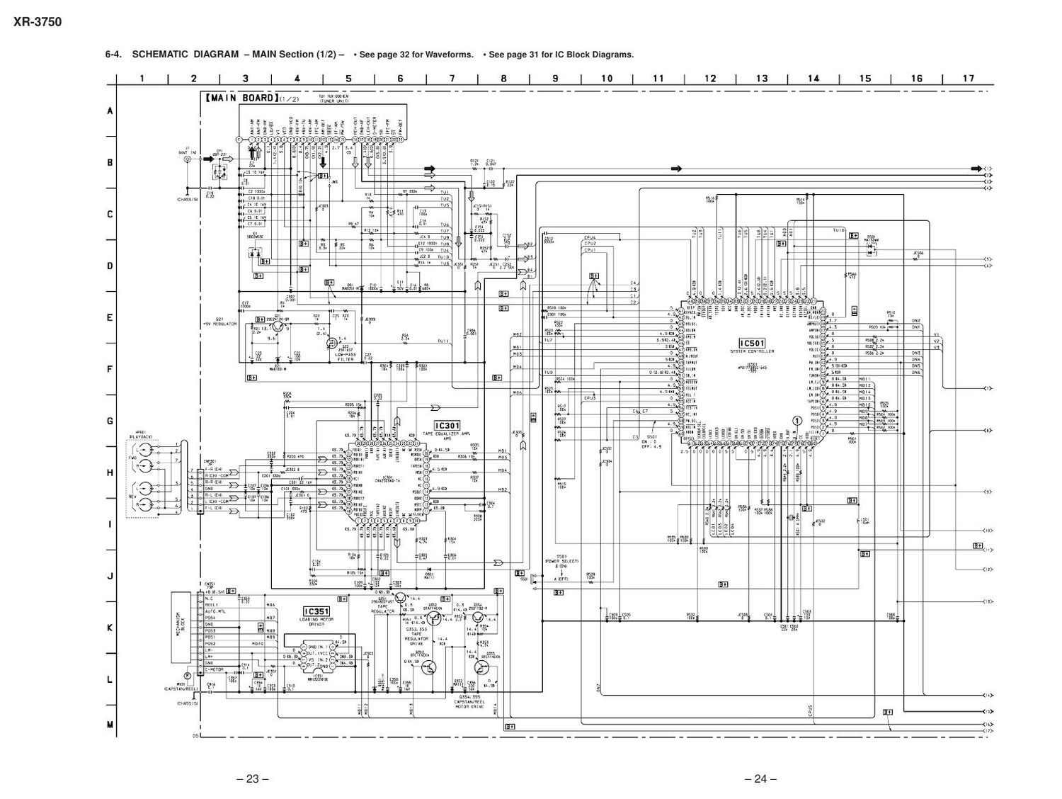 pioneer xr 3750 service manual