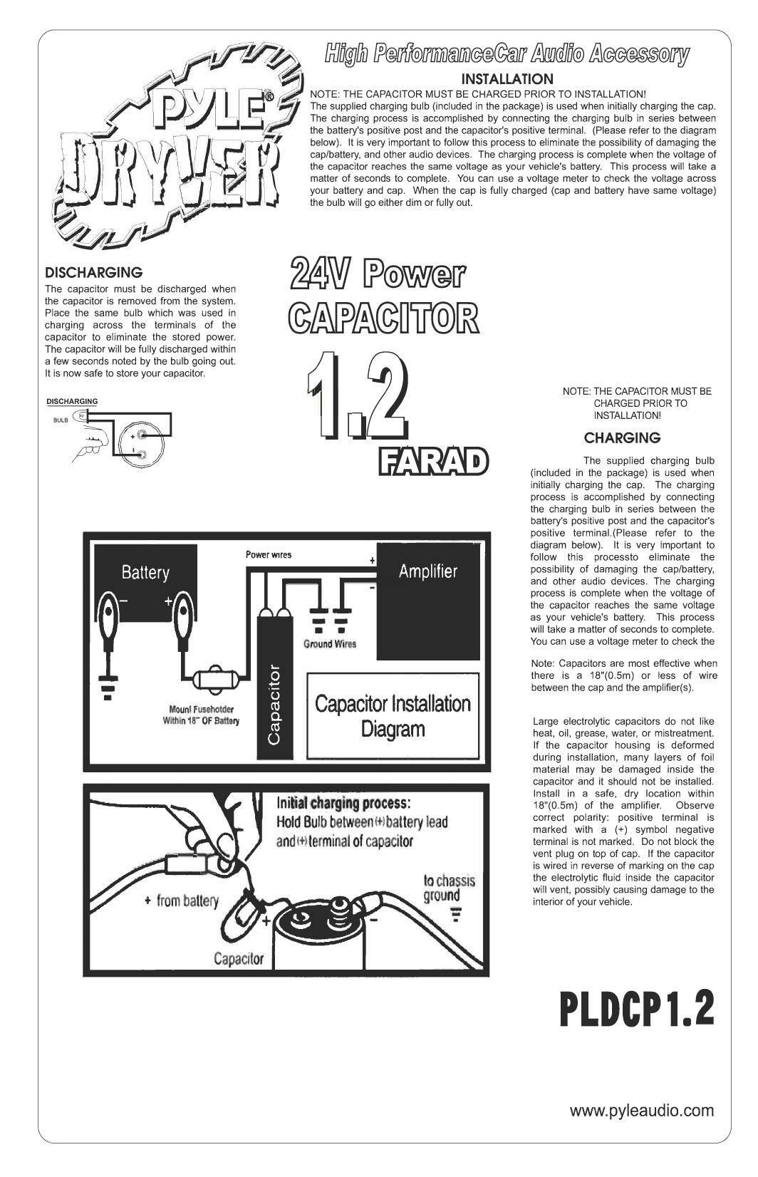 pyle pldcp 1.2 owners manual