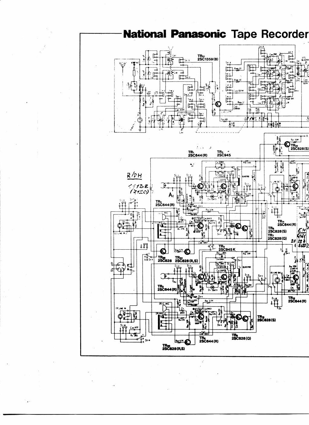 panasonic rs 466 schematics