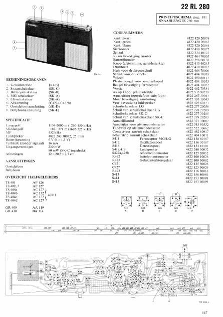 philips 22 rl 280 schematic