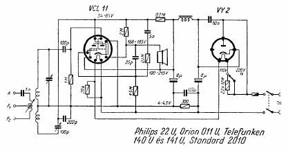 philips 22 u schematic