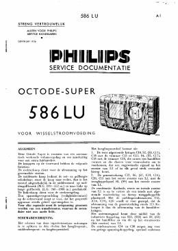 philips 586 lu service manual