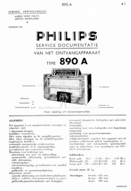 philips 890 a service manual