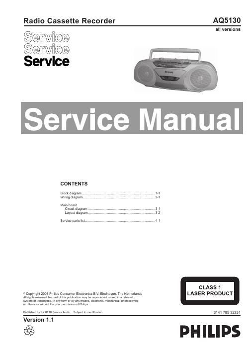 philips aq 5130 service manual