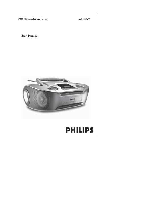 philips az 1123 w owners manual