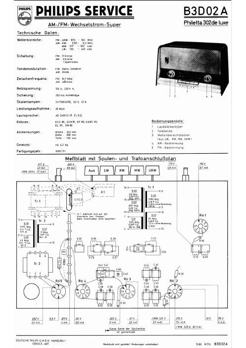 philips b 3 d 02 a service manual