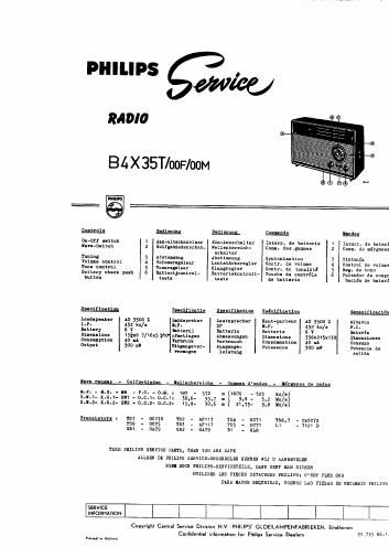 philips b 4 x 35 t service manual