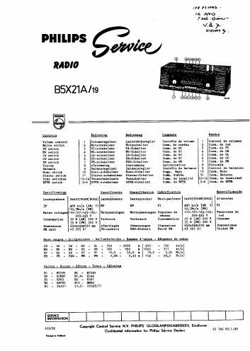 philips b 5 x 21 a service manual