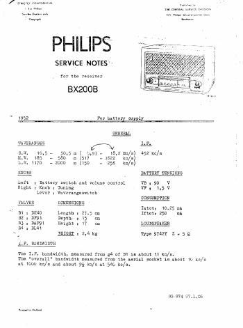 philips bx 200 b