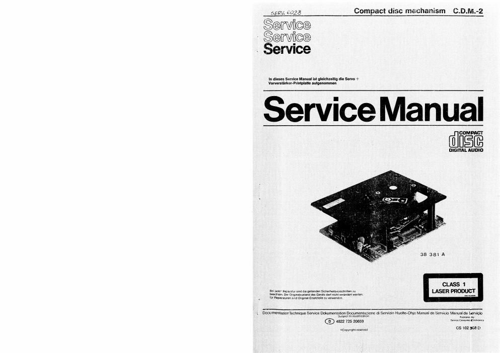 philips cd m 2 service manual 2