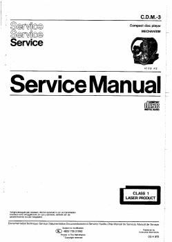 philips cd m 3 service manual