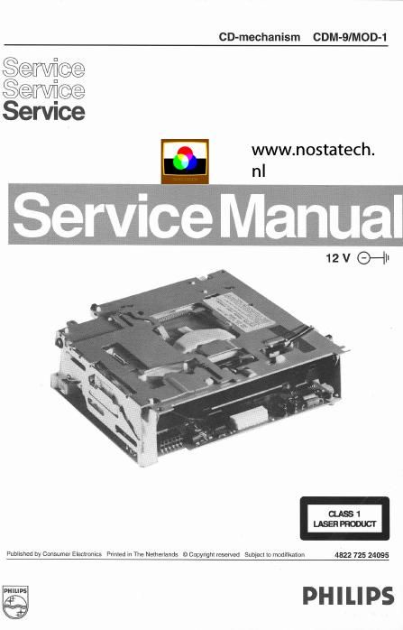 philips cd m 9 mod 1 service manual