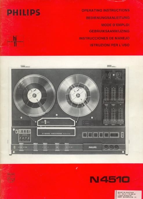 philips n 4510 owners manual