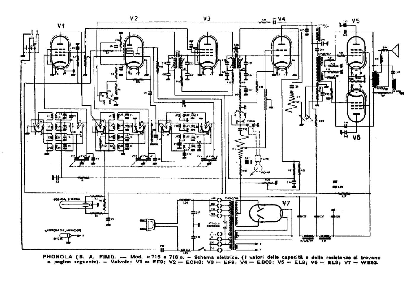 phonola 715 schematic