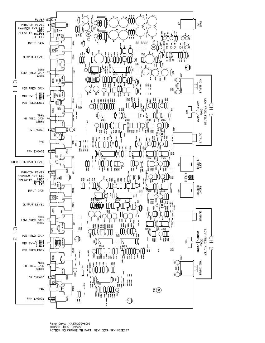 rane DMS 22 Dual Mic Stage Schematics