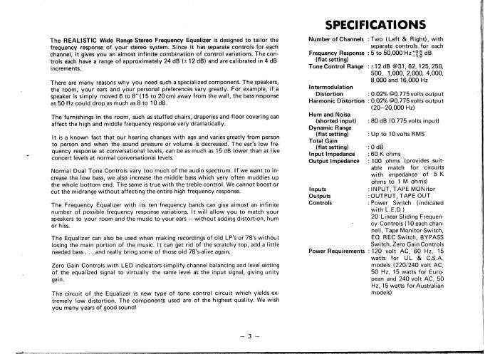 realistic 31 2000a eq owners manual schematic