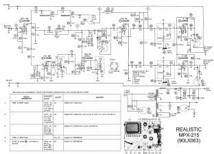 realistic mpx 215 schematic