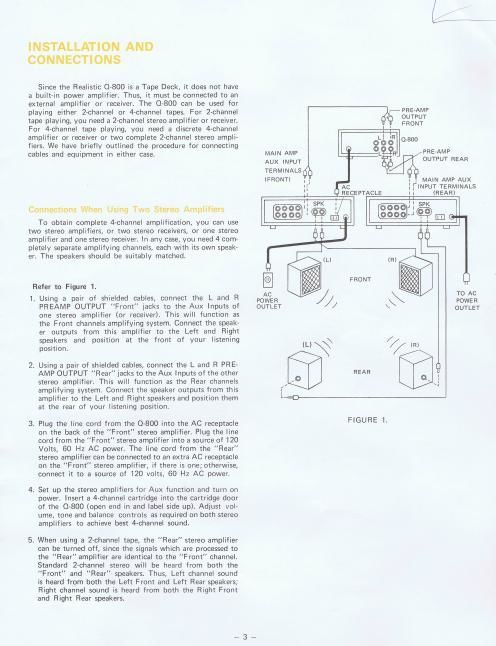 realistic q800 owners manual