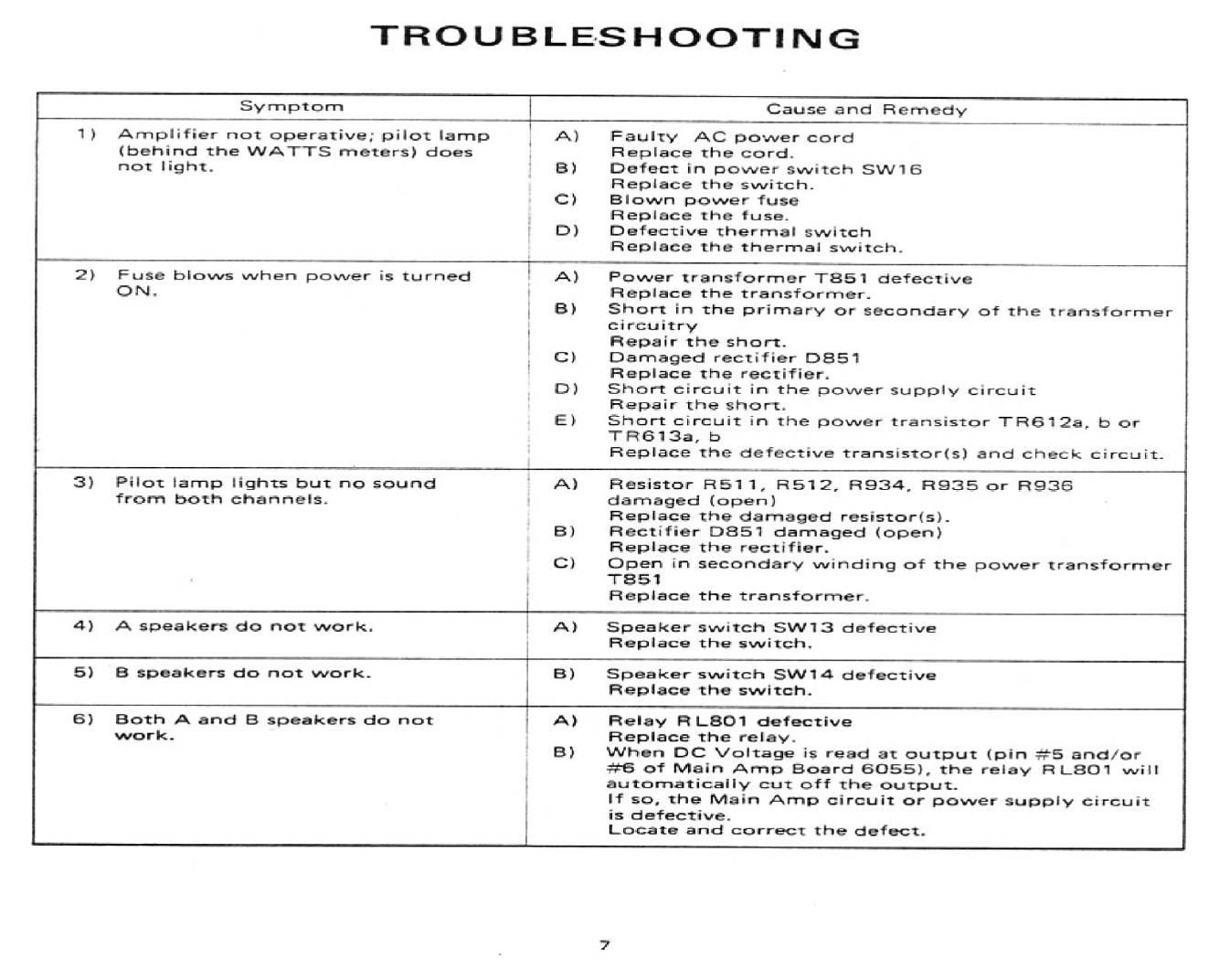 realistic sa 2001 service manual