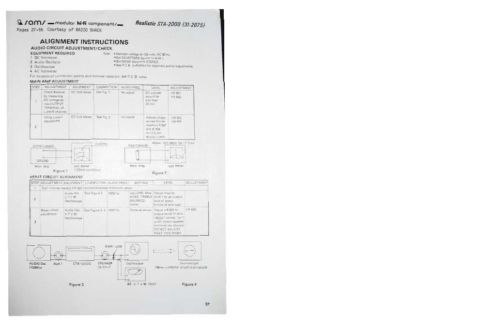 realistic sta 2000 service manual