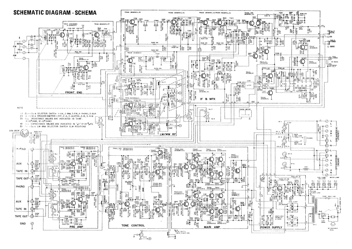 realistic sta 77l schematic