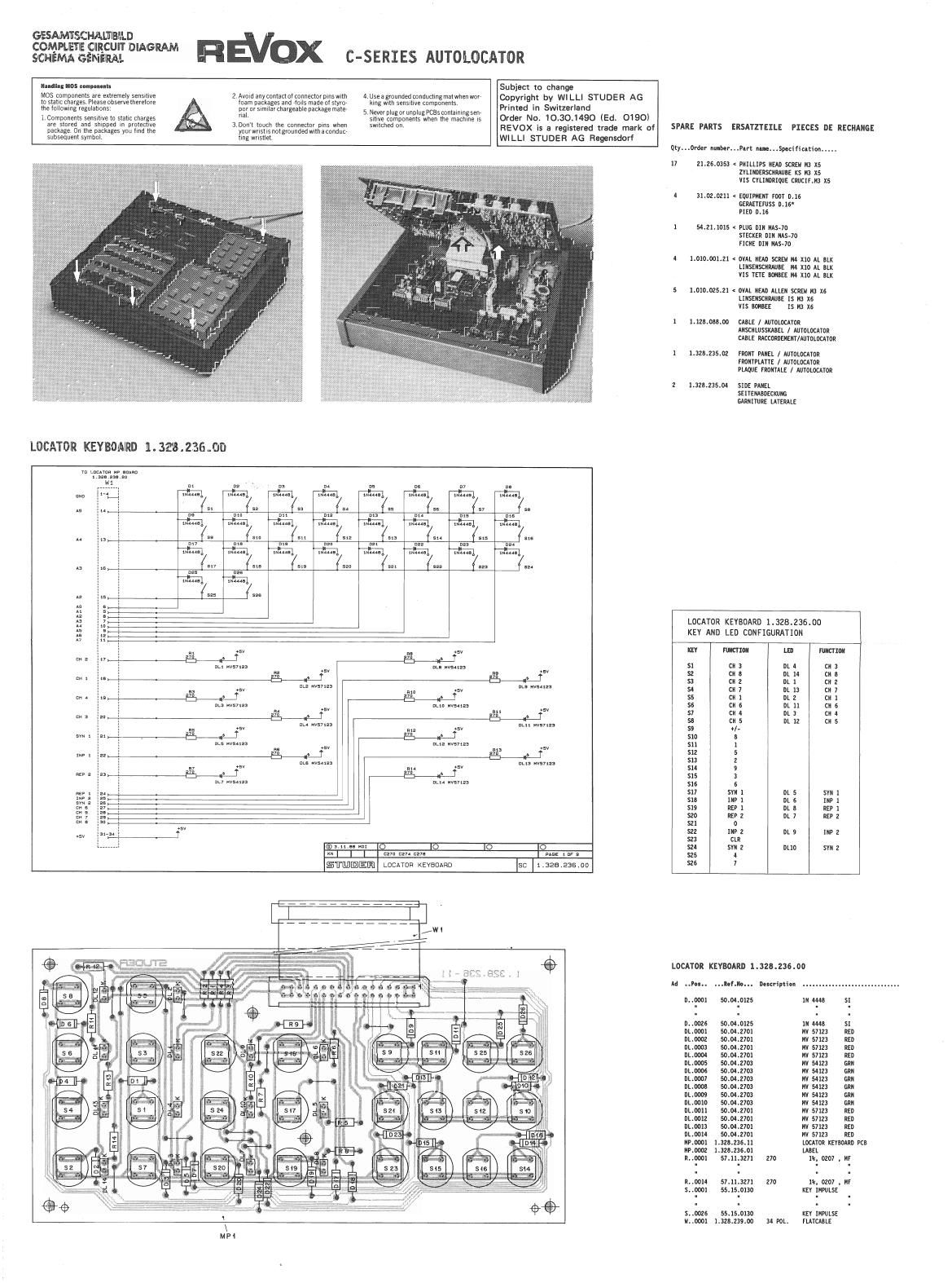 Revox C 27X AUTOLOC Schematic