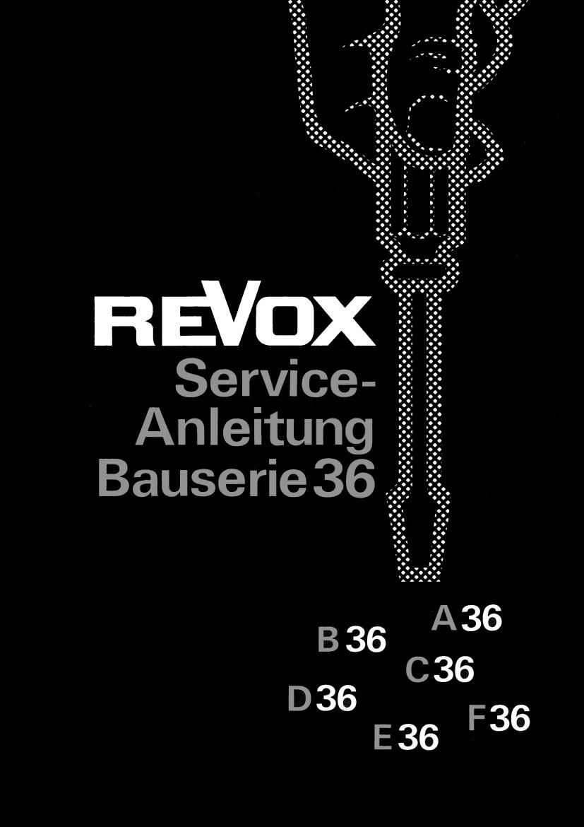 Revox C 36 Service Manual