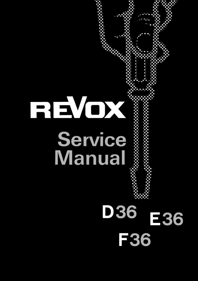 Revox E 36 Service Manual 3