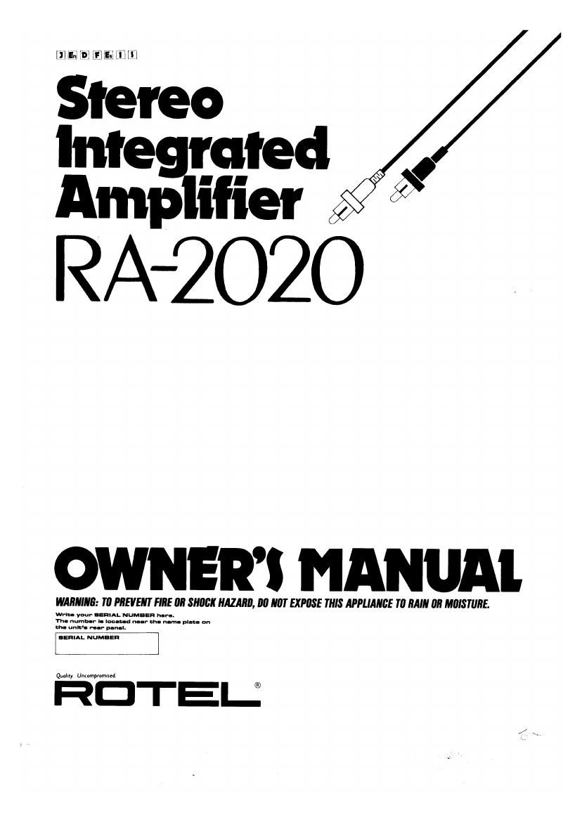 Rotel RA 2020 OM