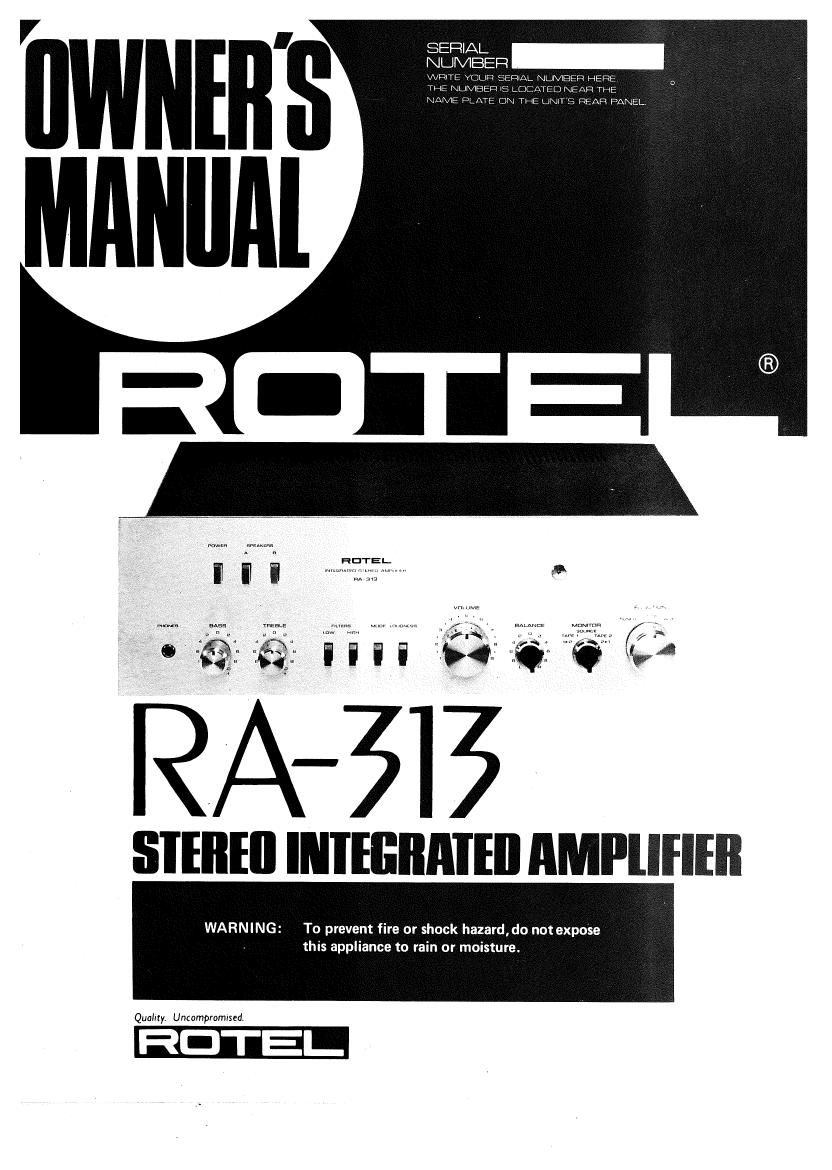 Rotel RA 313 OM