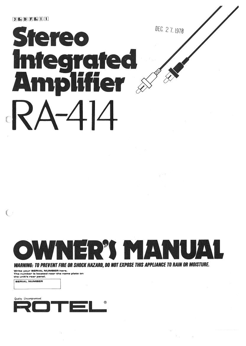 Rotel RA 414 OM