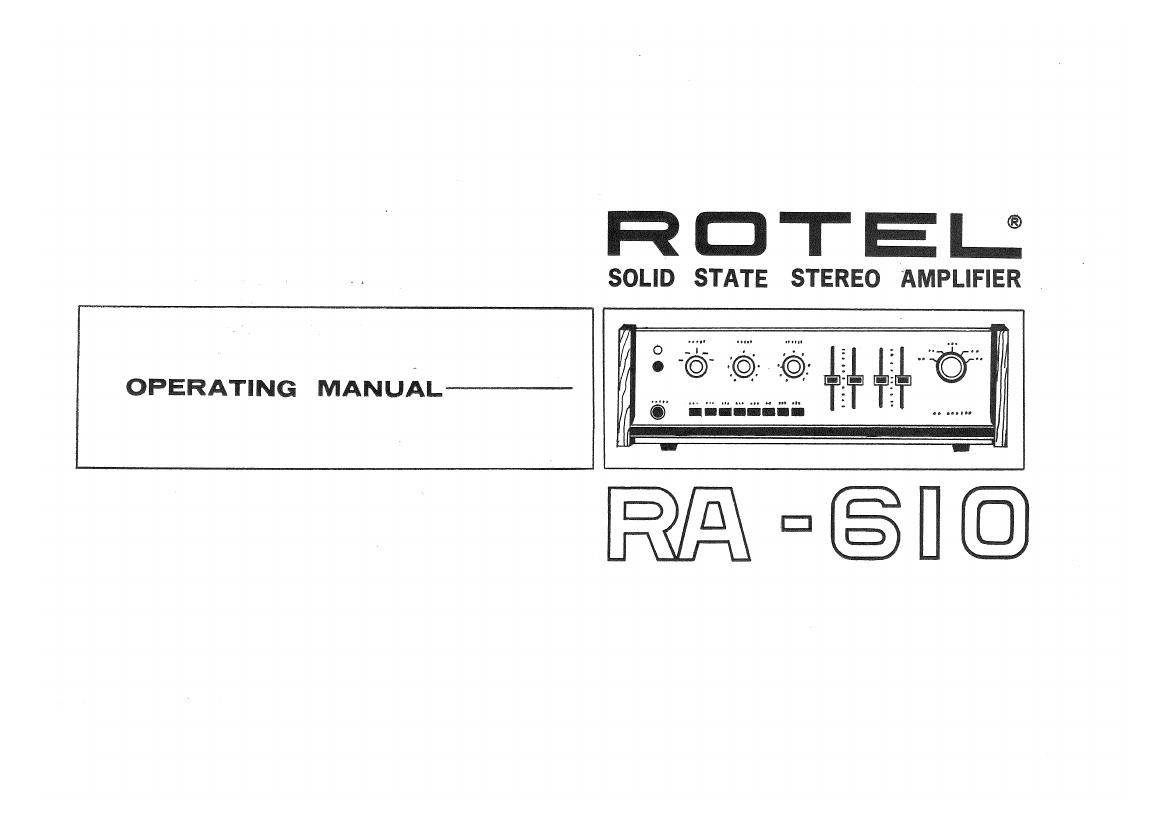 Rotel RA 610 OM