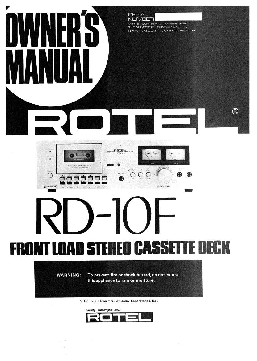 Rotel RD 10F OM