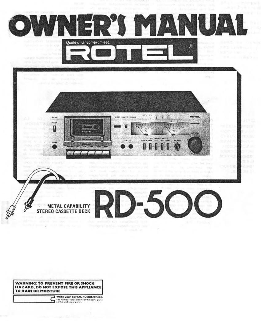 Rotel RD 500 OM