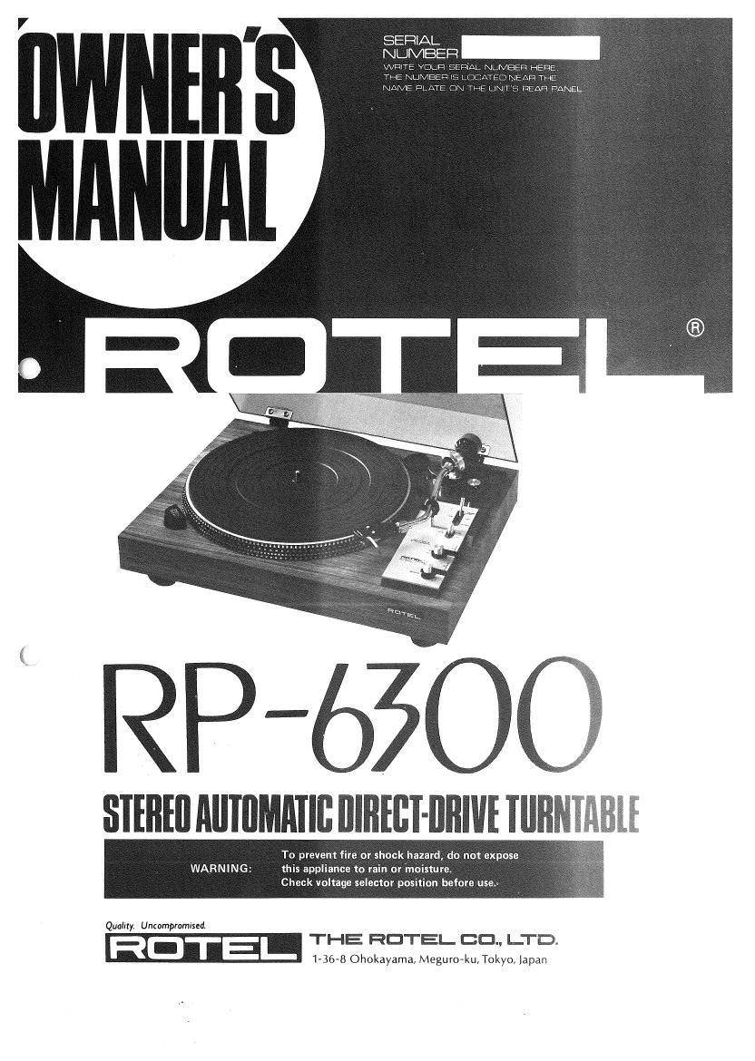 Rotel RP 6300 OM